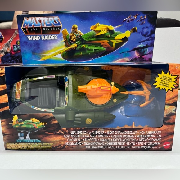 Masters of the Universe WindRaider & Land Shark + He-Man Power A Mo-Squit’ra New - Picture 3 of 5